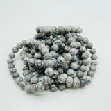 Red Obsidian & Natural Gray Lace Agate Bracelet Wholesale -Wholesale Crystals